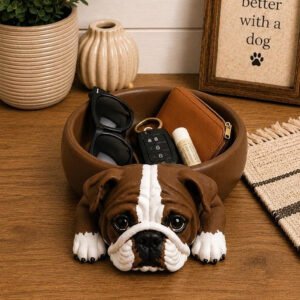 Bulldog Catch All Bowl by Four Loyal Paws