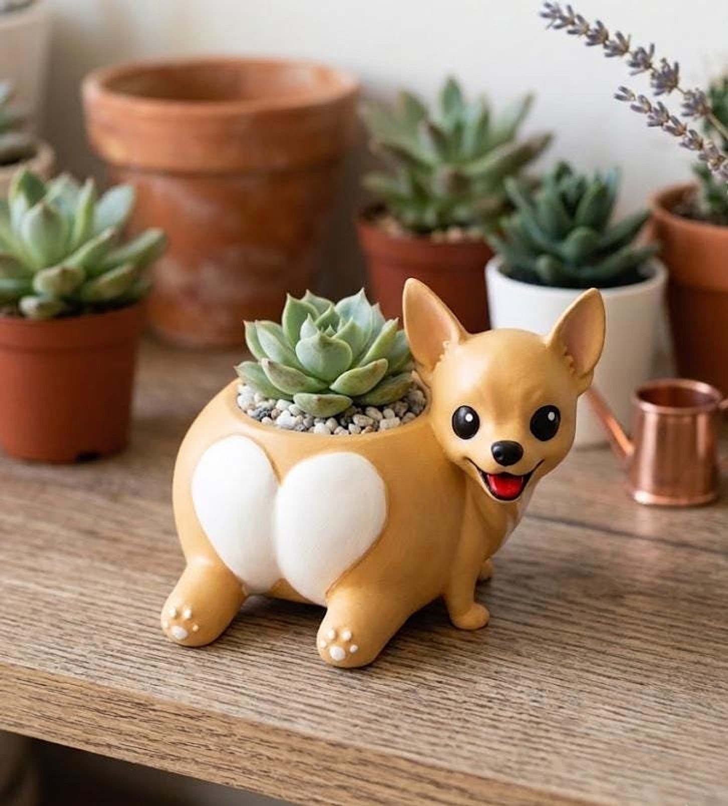 Chihuahua Succulent Planter