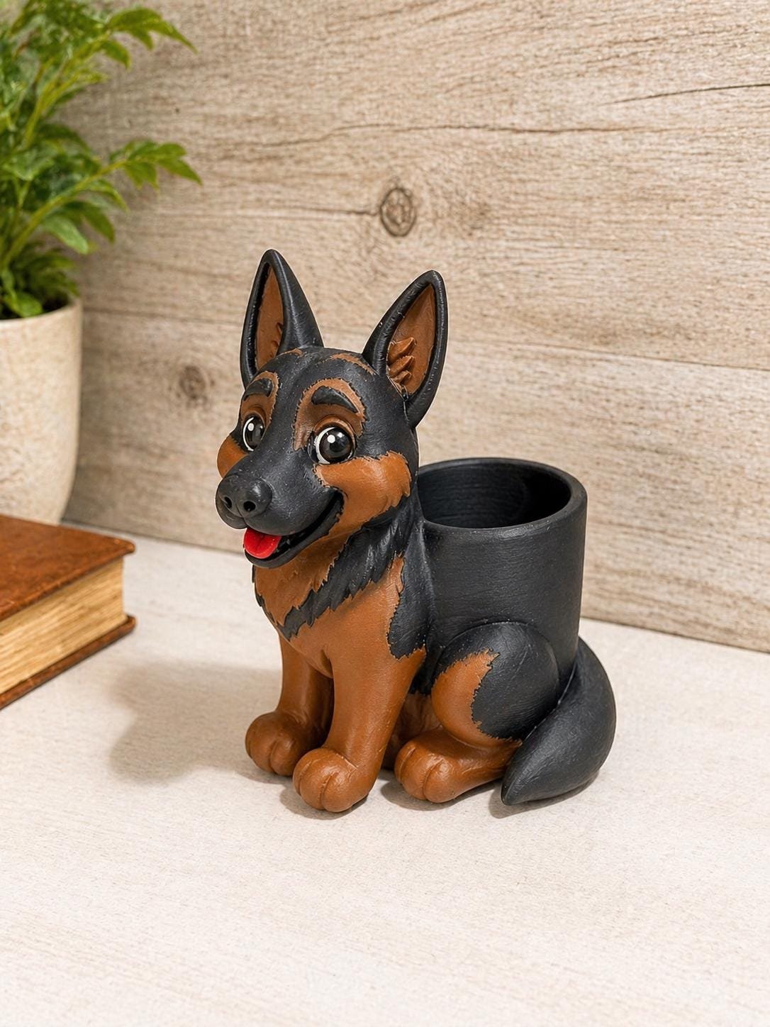 German Shepherd Pencil Holder product details