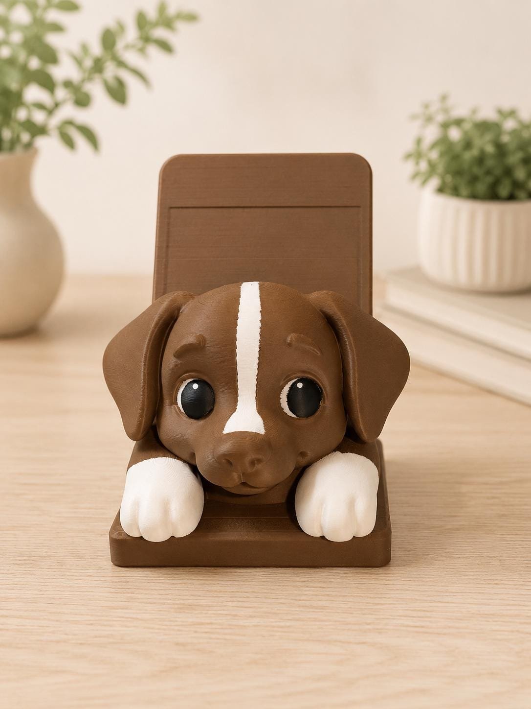Puppy Dog Phone Stand shown from another angle