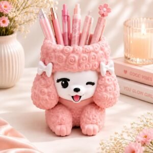 Poodle Pencil Holder by Four Loyal Paws