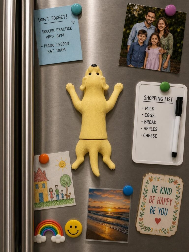 Golden Retriever Magnet displayed in a styled product setting