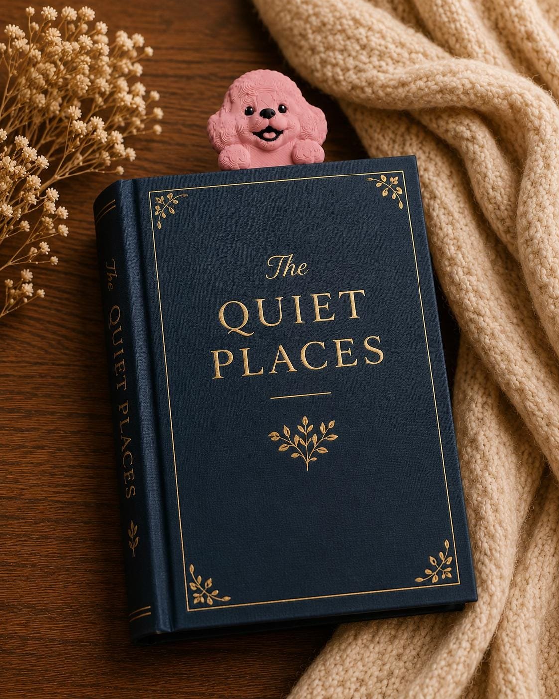 Poodle Bookmark for Book Lovers shown from another angle