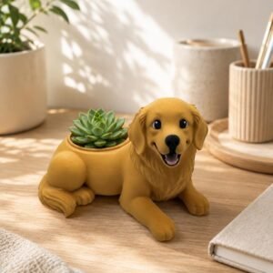Golden Retriever Succulent Planter by Four Loyal Paws