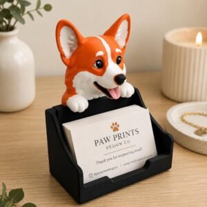 Corgi Business Card Holder by Four Loyal Paws