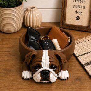 Bulldog Catch All Bowl by Four Loyal Paws