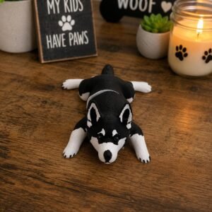 Articulated Husky Magnet by Four Loyal Paws