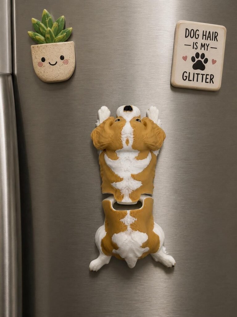 Cavalier King Charles Spaniel Magnet displayed in a styled product setting