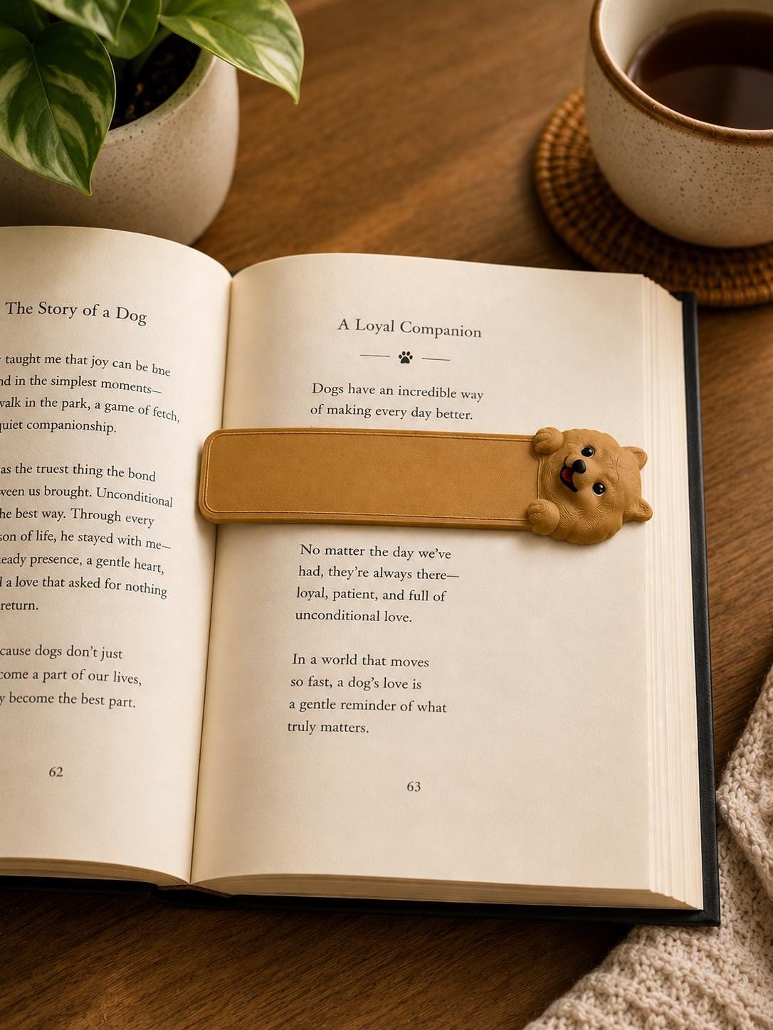 Pomeranian Bookmark shown from another angle