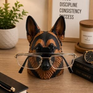 German Shepherd Glasses Holder by Four Loyal Paws