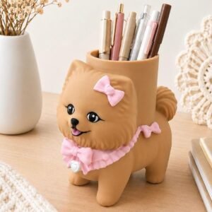 Pomeranian Pen Holder by Four Loyal Paws