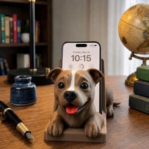 Pitbull Phone Holder by Four Loyal Paws