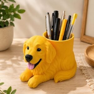 Golden Retriever Pen Holder by Four Loyal Paws