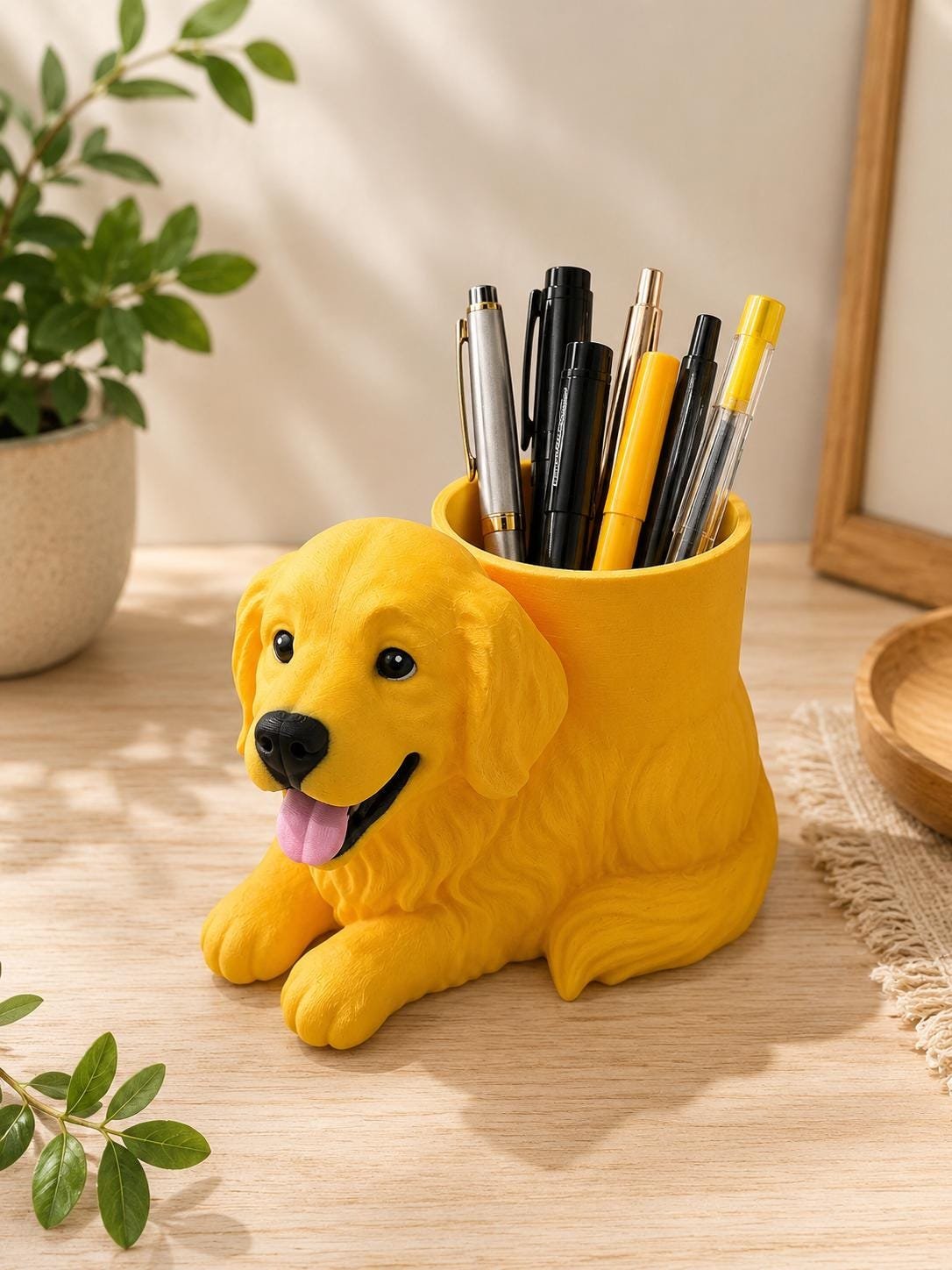 Golden Retriever Pen Holder by Four Loyal Paws