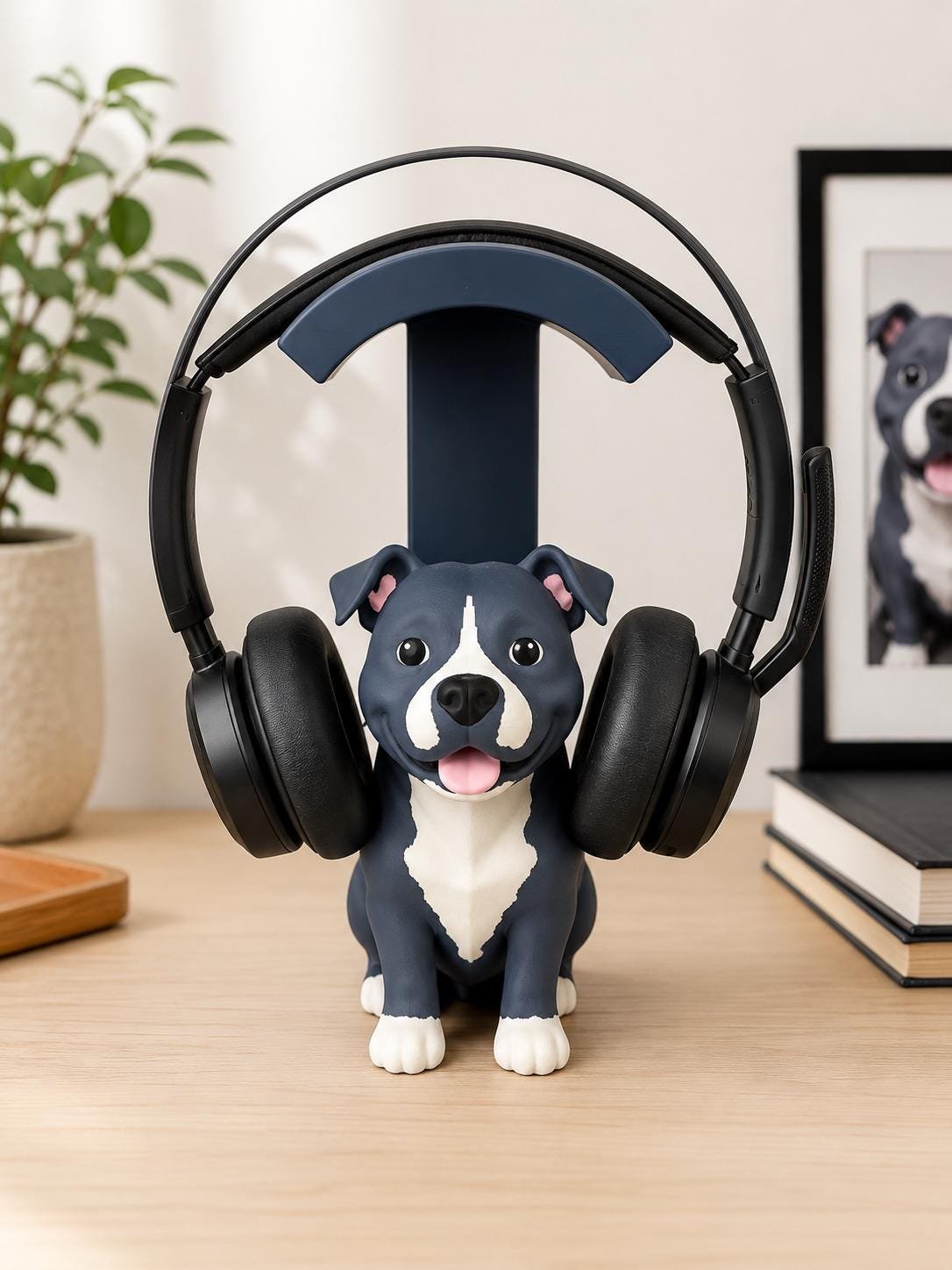Pit Bull Headphone Stand by Four Loyal Paws