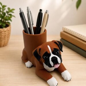 Boxer Pen Holder by Four Loyal Paws