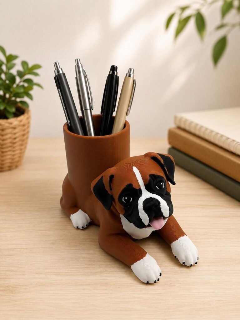 Boxer Pen Holder displayed in a styled product setting