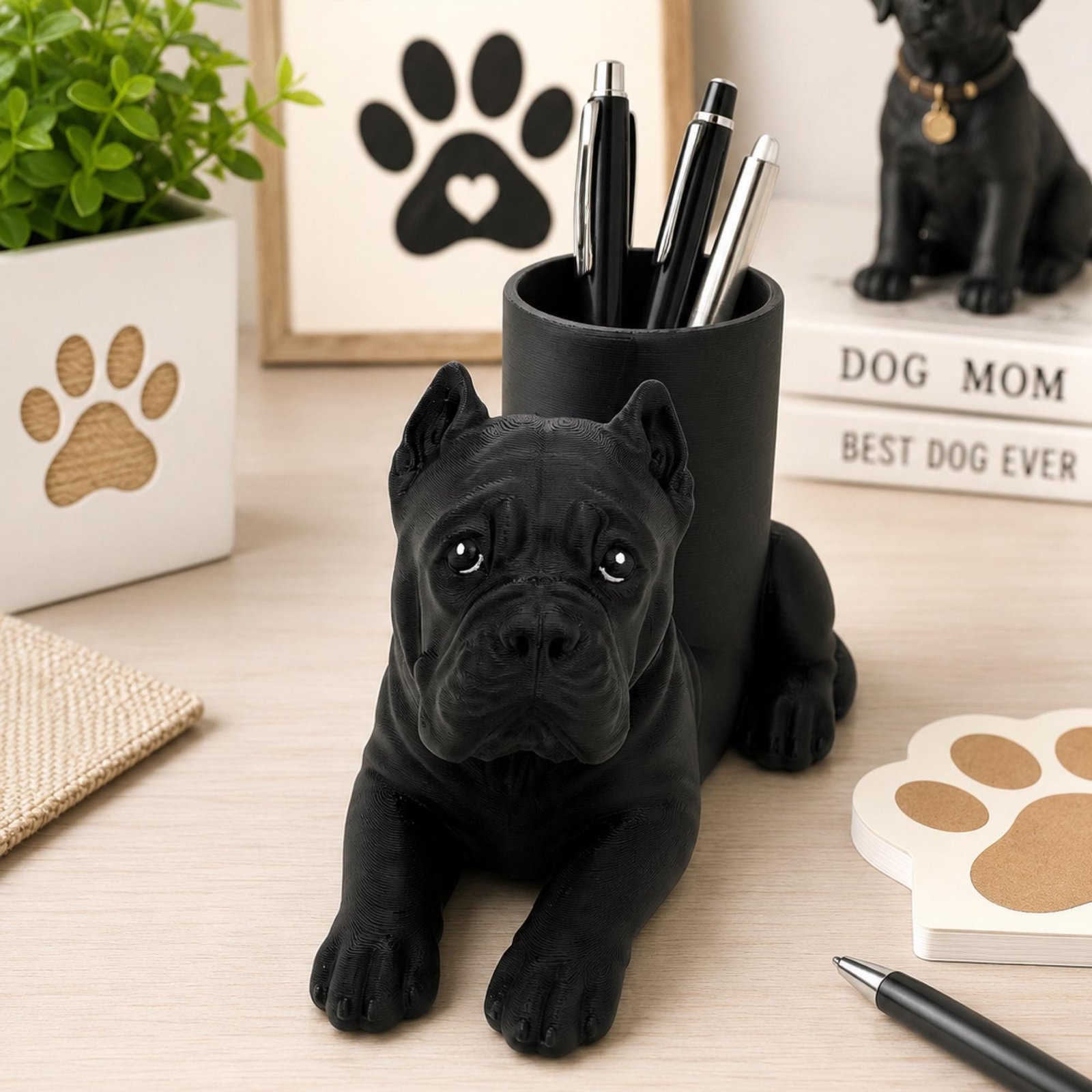 Cane Corso Pen Holder by Four Loyal Paws
