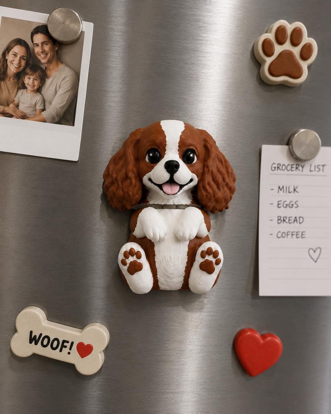 Cavalier King Charles Magnet by Four Loyal Paws