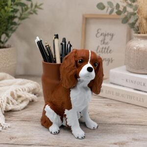 Cavalier King Charles Spaniel Pen Holder by Four Loyal Paws