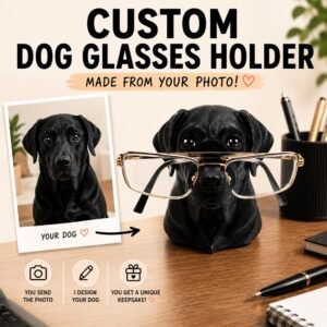 Custom Photo Glasses Holder by Four Loyal Paws