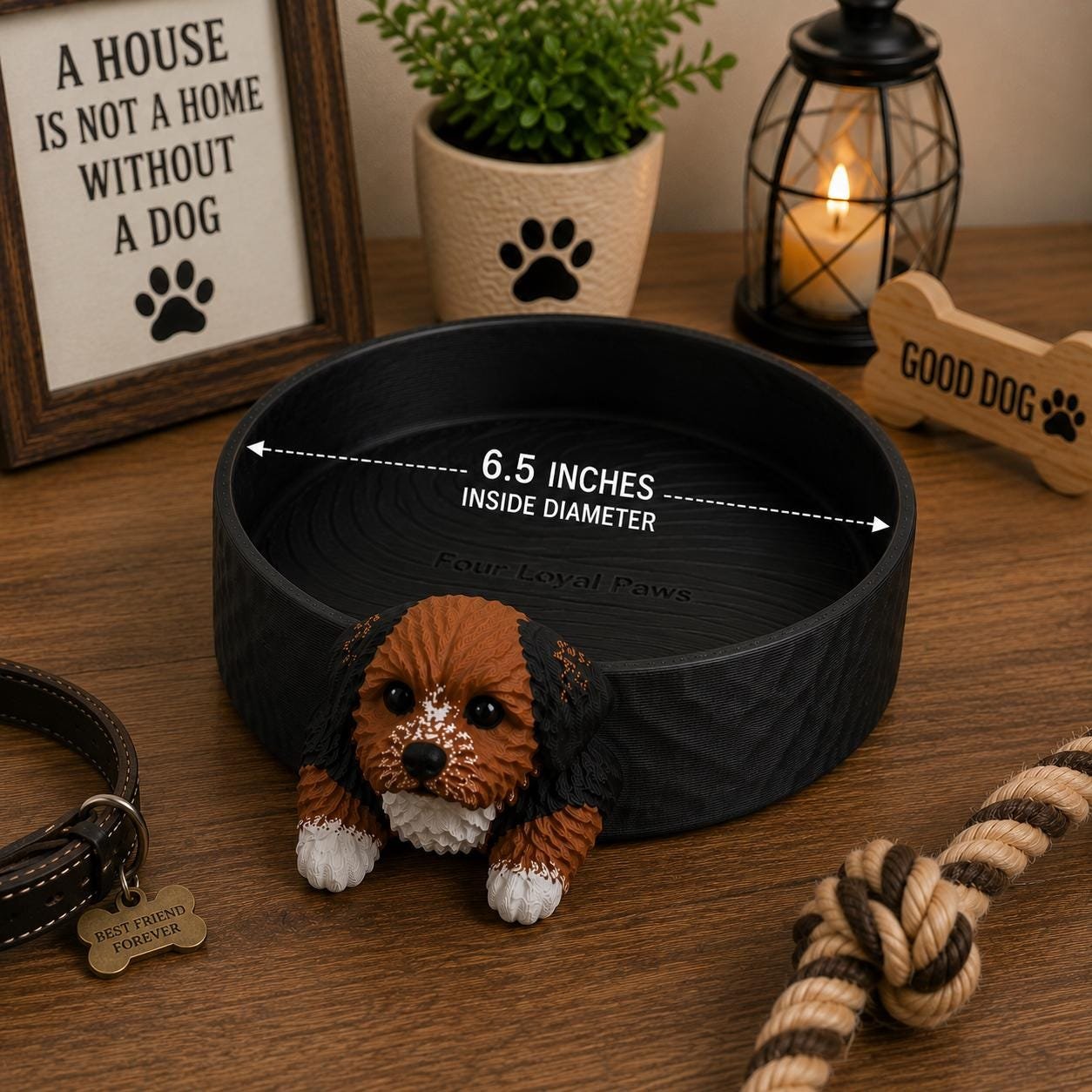 Cavapoo Catchall Tray shown from another angle