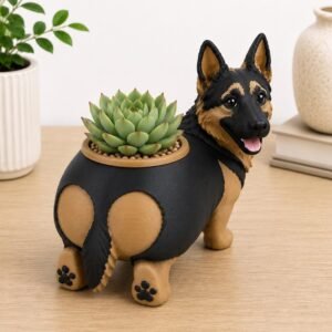 German Shepherd Succulent Planter by Four Loyal Paws