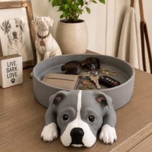 Pit Bull Catchall Tray by Four Loyal Paws