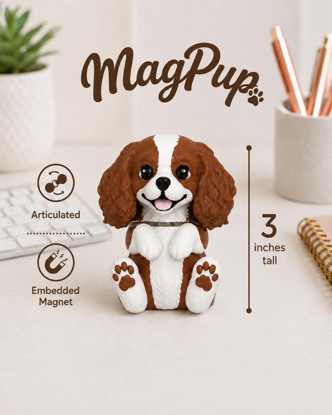 Cavalier King Charles Magnet shown from another angle