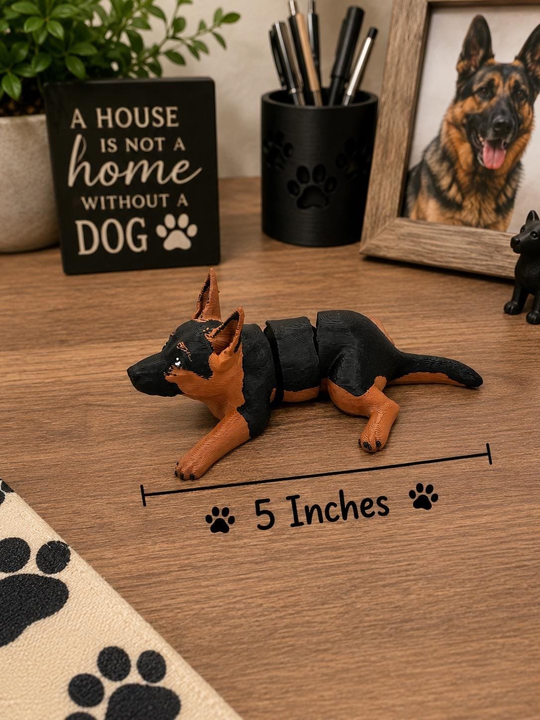 German Shepherd Articulated Toy product details