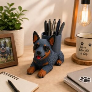 Blue Heeler Pen Holder by Four Loyal Paws