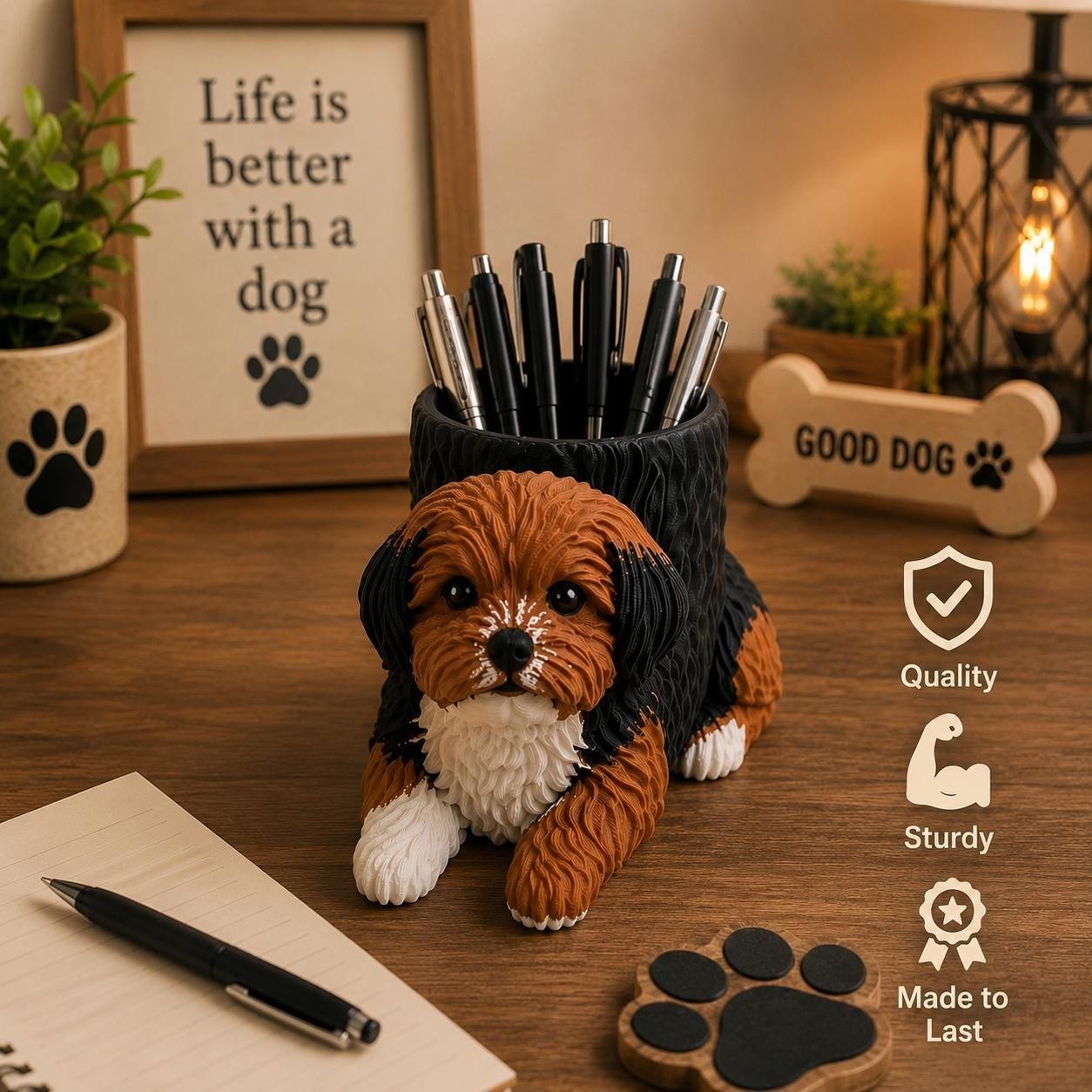 Cavapoo Pen Holder product details