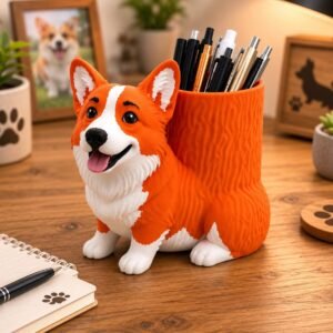 Corgi Pencil Holder by Four Loyal Paws