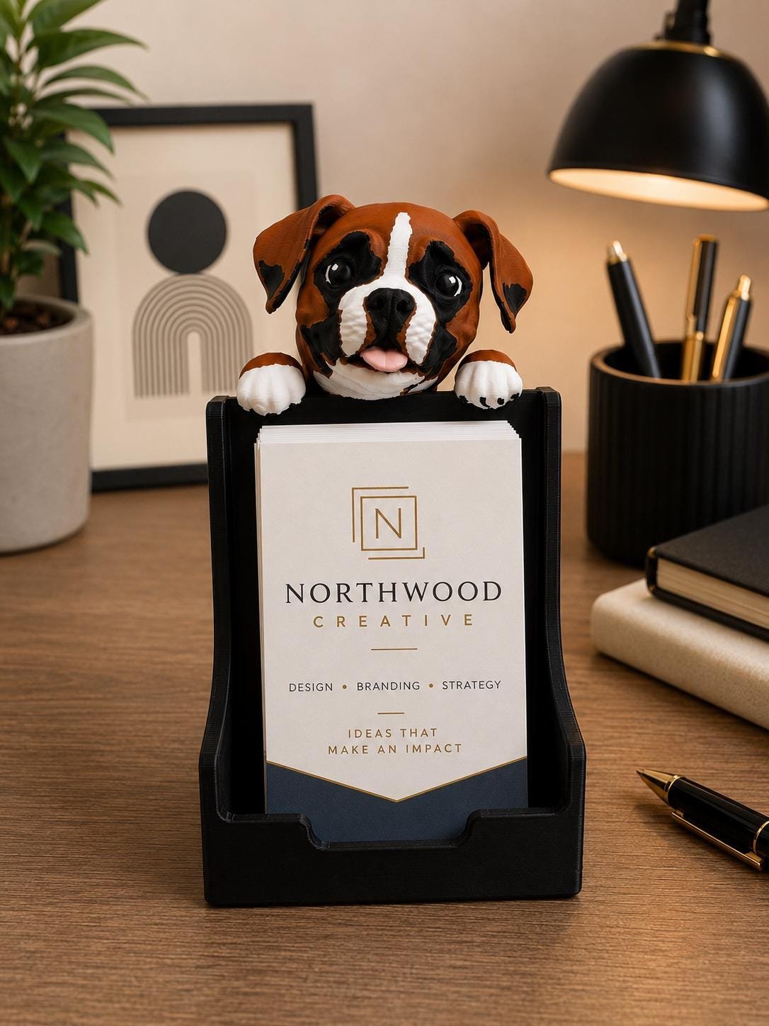Boxer Business Card Holder