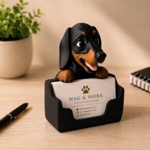 Dachshund Business Card Holder by Four Loyal Paws