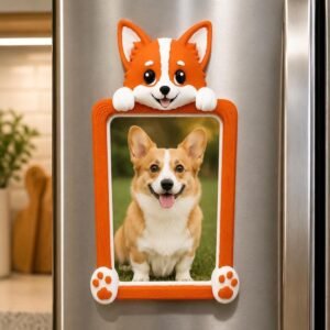 Corgi Magnetic Photo Frame for 4x6 Picture by Four Loyal Paws