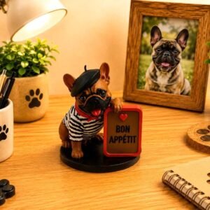 Funny French Bulldog Figurine by Four Loyal Paws