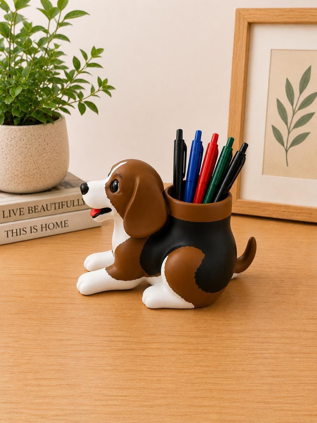 Beagle Dog Pencil Holder product details