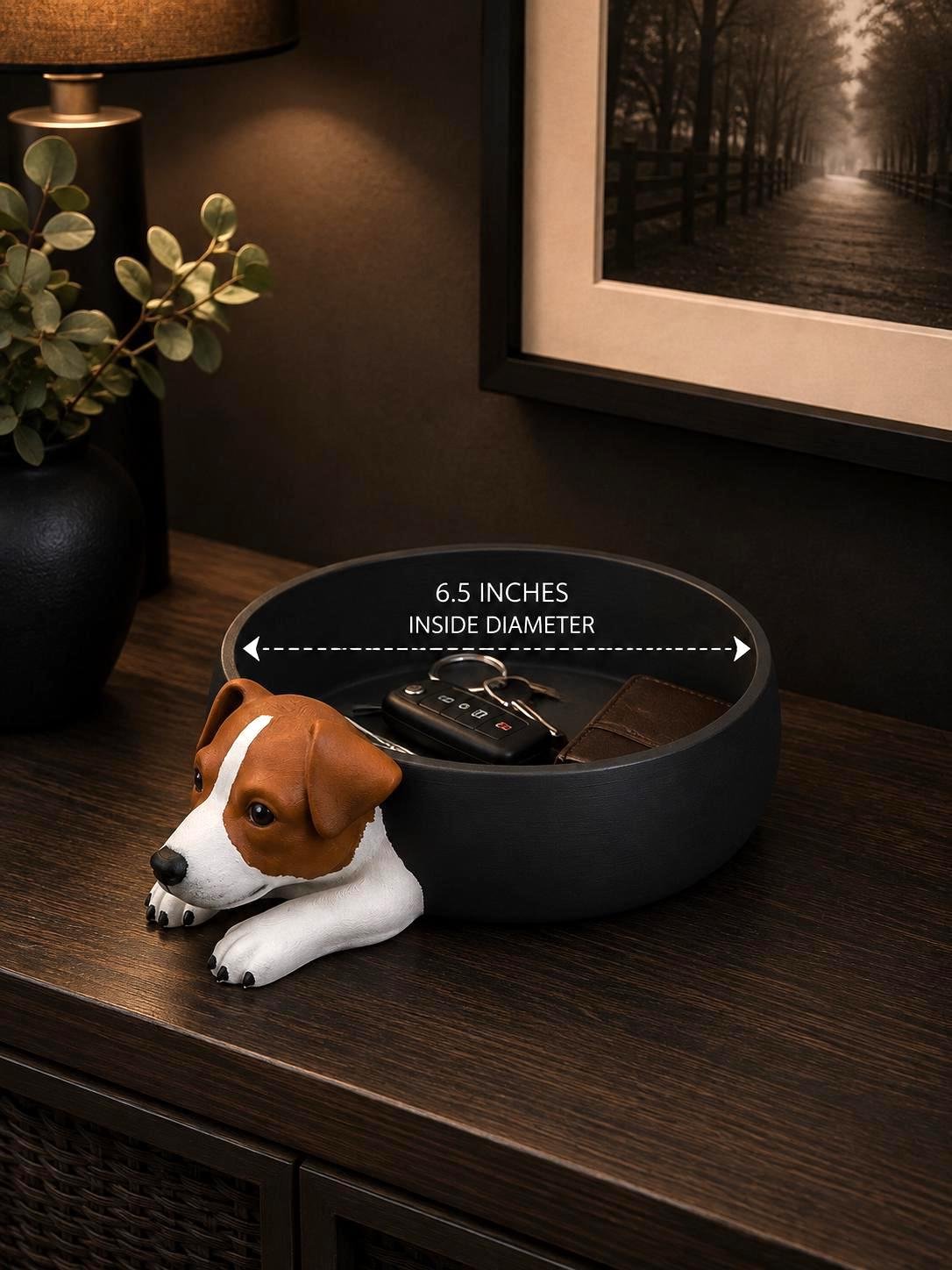 Additional product view of the Jack Russell catchall tray catch all tray for dog lovers