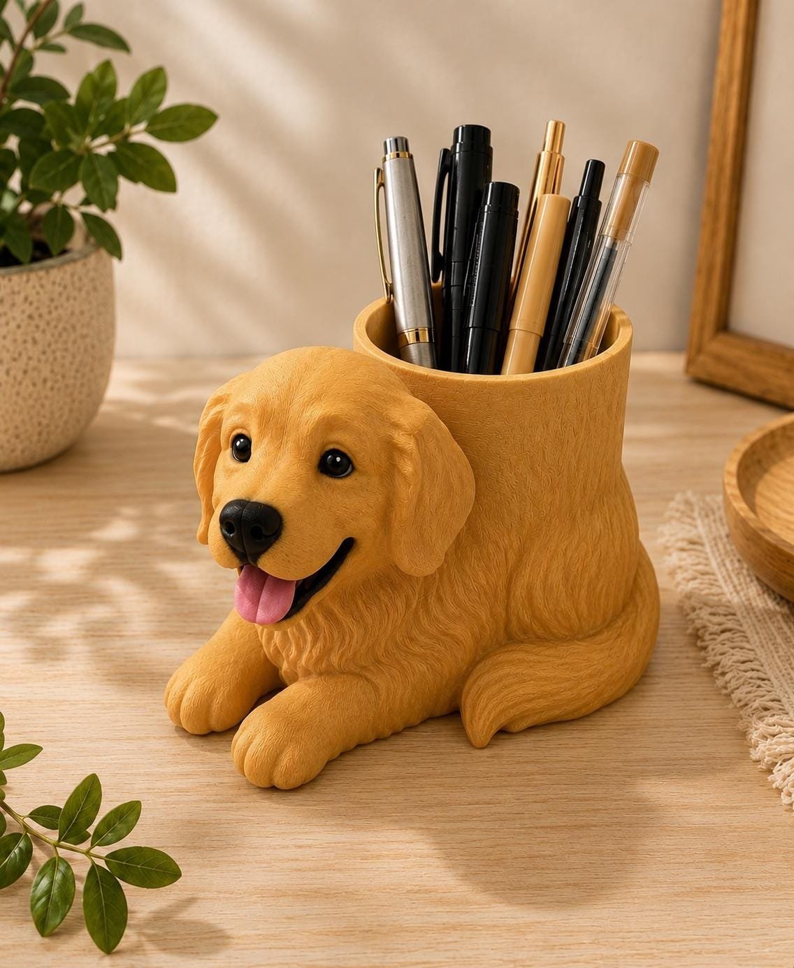 Golden Retriever Pen Holder