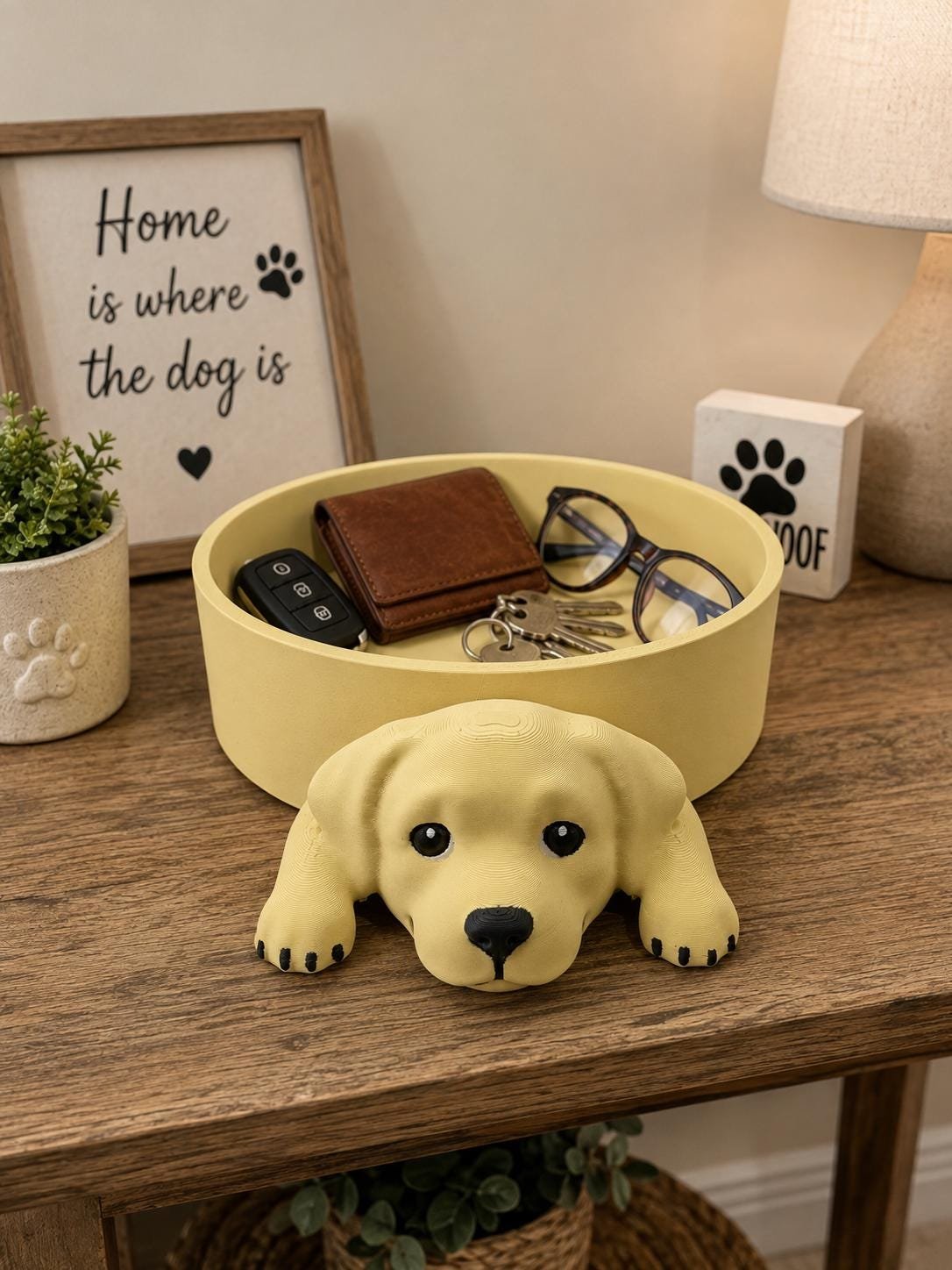 Second view of the Labrador Retriever Catch All Bowl showing its design and functional details