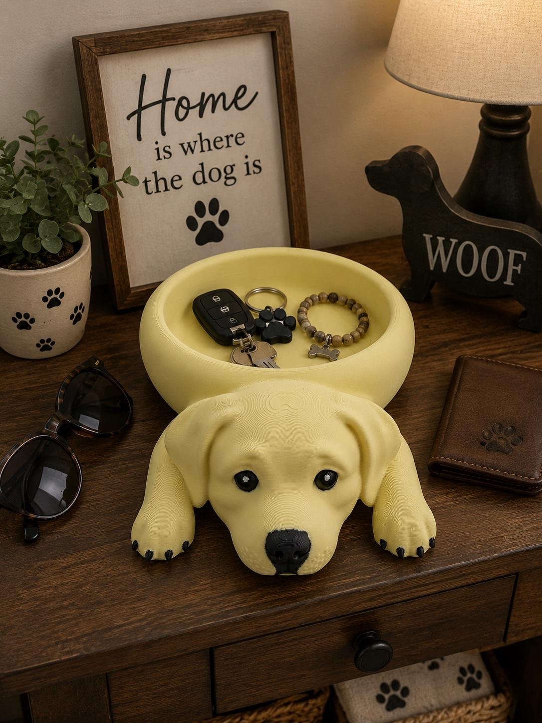 Yellow Lab Catch All Tray