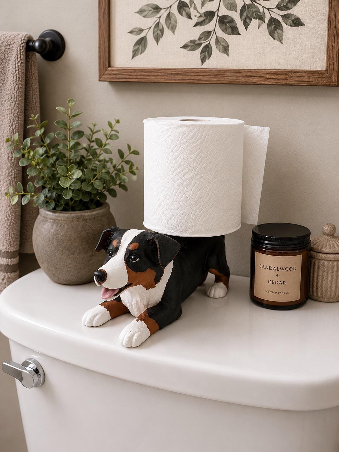 Australian Shepherd Toilet Paper Holder