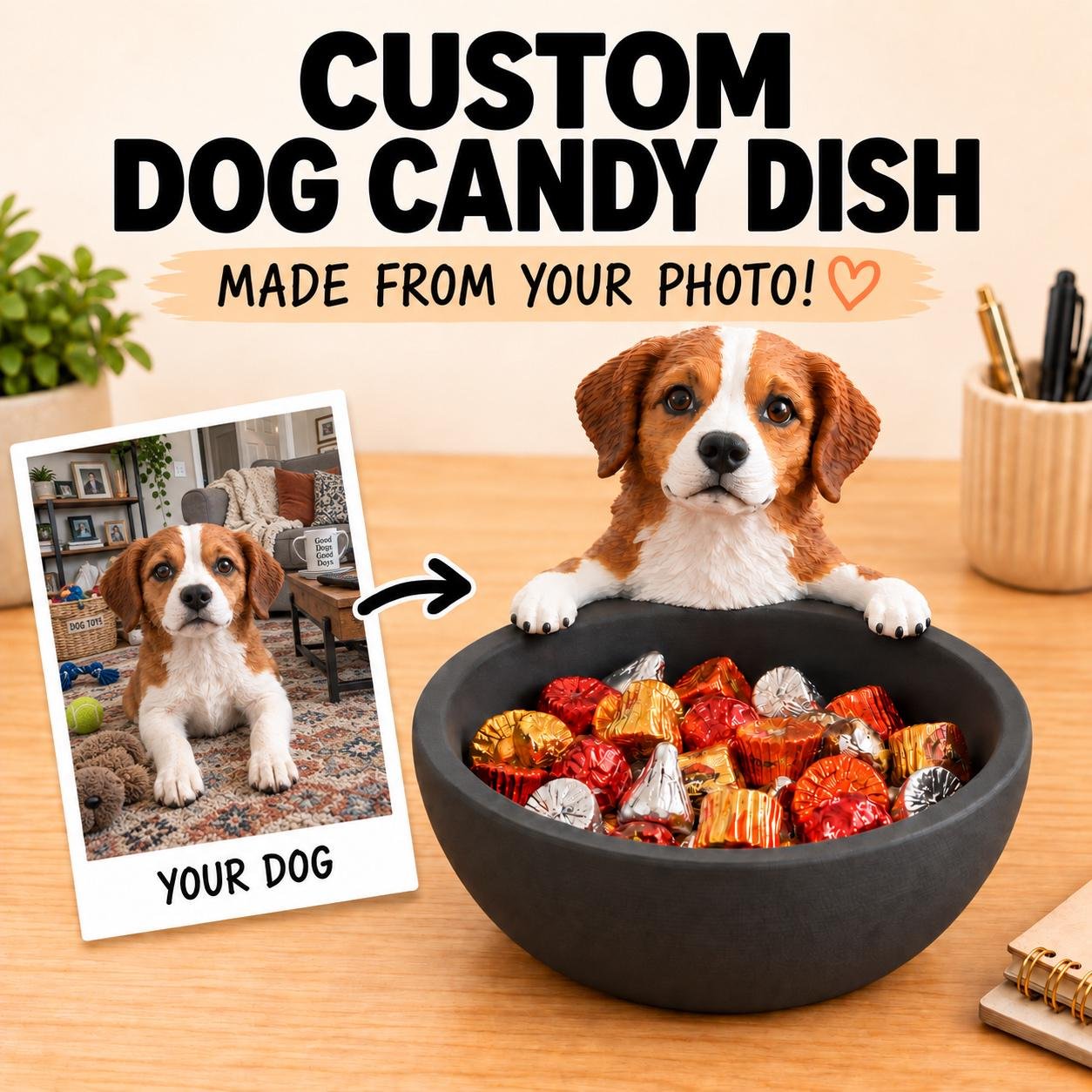 Custom Dog Candy Dish
